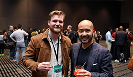 Networking after the closing session